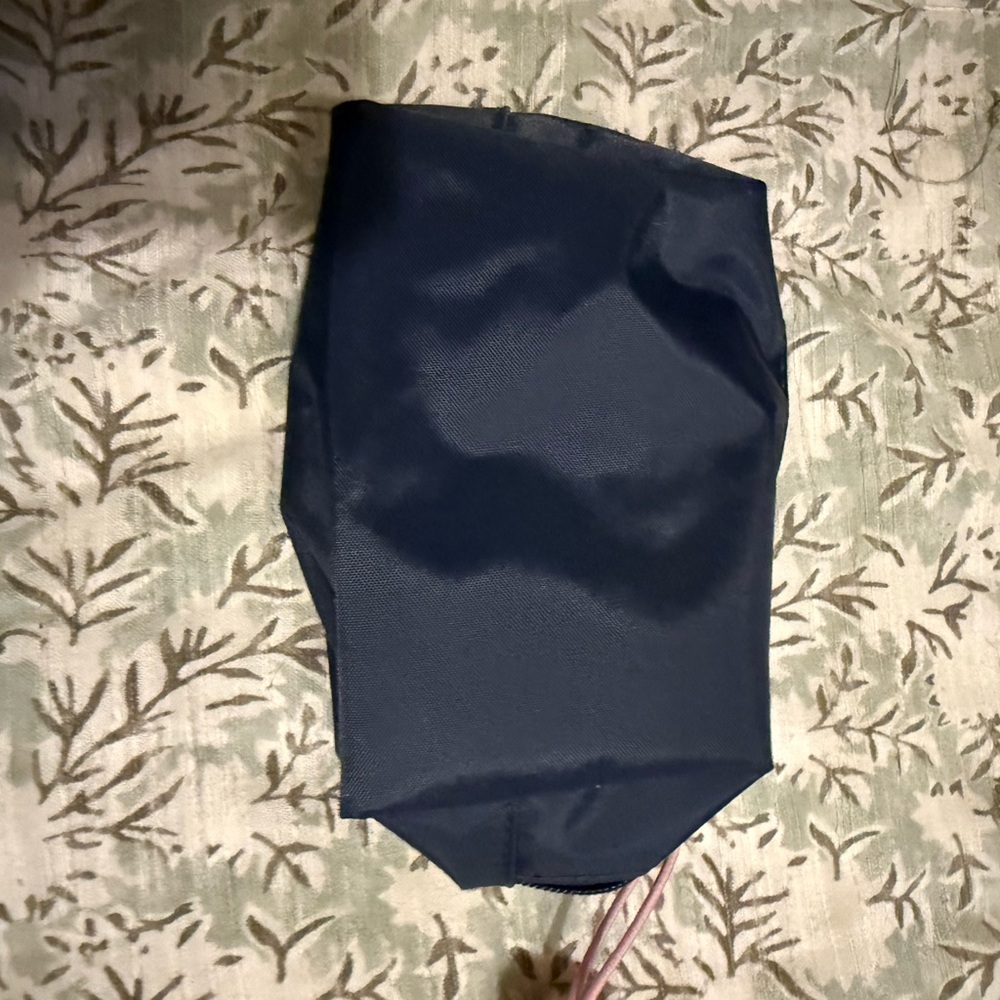 Navy Cosmetic Bag with Gold Accent - Picture 2 of 5